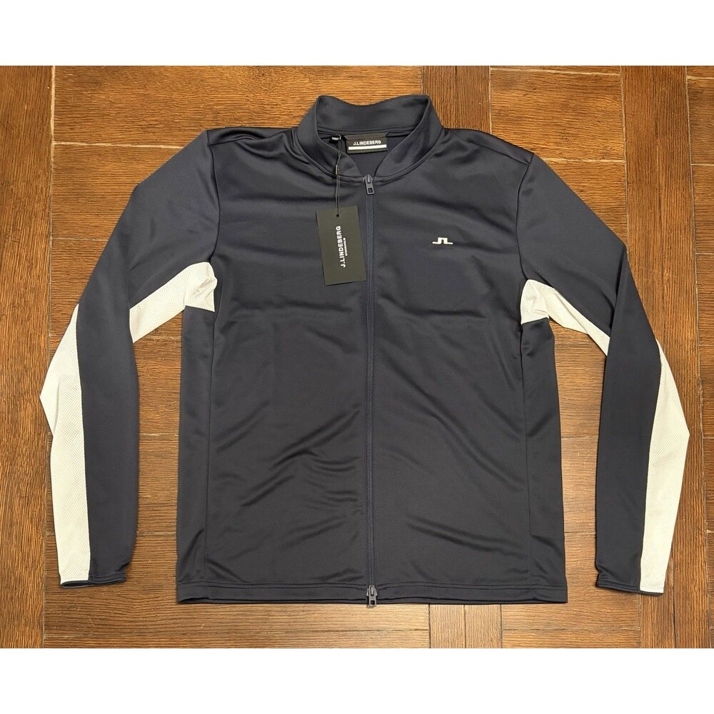 Men’s J Lindeberg Size XL Alex Mid layer Full Zip Navy Golf Jacket NWT